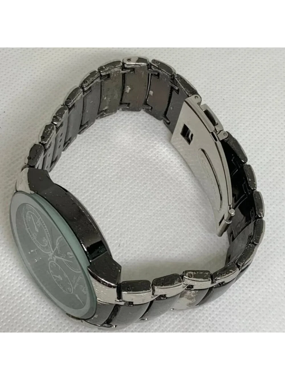 Charles dumont men watch 38mm quartz analog two tone up to 7.5” running